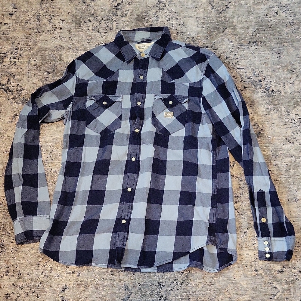 Ralph Lauren Men's Blue Button Up Shirt